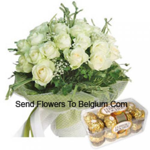 19 Rosen mit leckeren 16 Stk. Ferrero Rochers