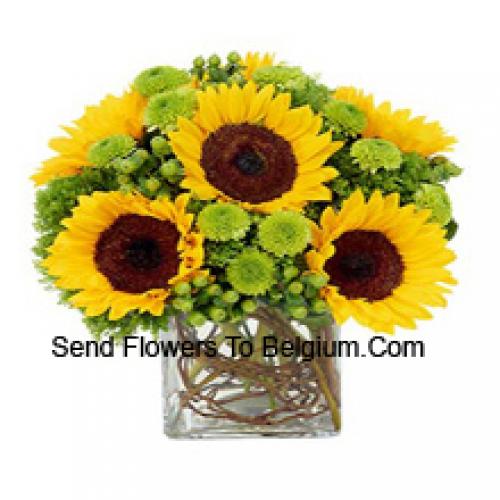 Pretty Sunflowers in Vase