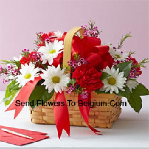 Lovely Arranged Carnations and Gerberas