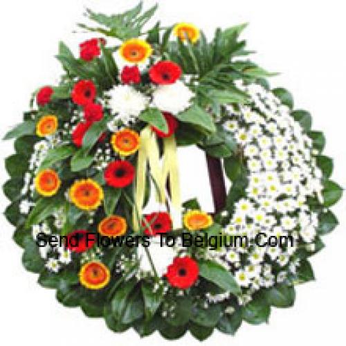 Attractive Assorted Flower Wreath