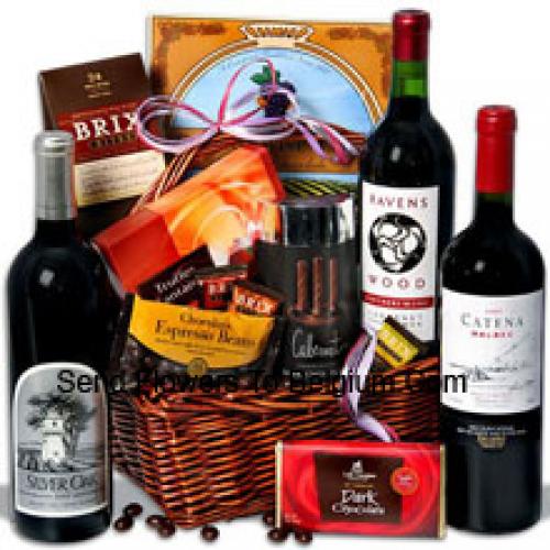 Gift Basket with Exclusive Wine